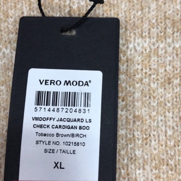 Vero Moda Check Open Front Cardigan - Picture 6 of 6